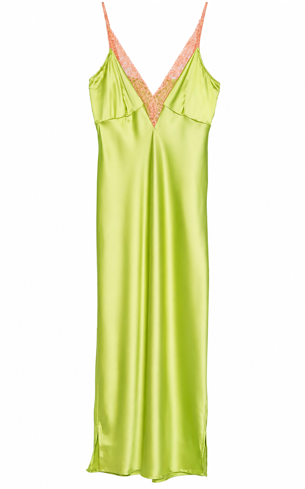 Satin Green Dress